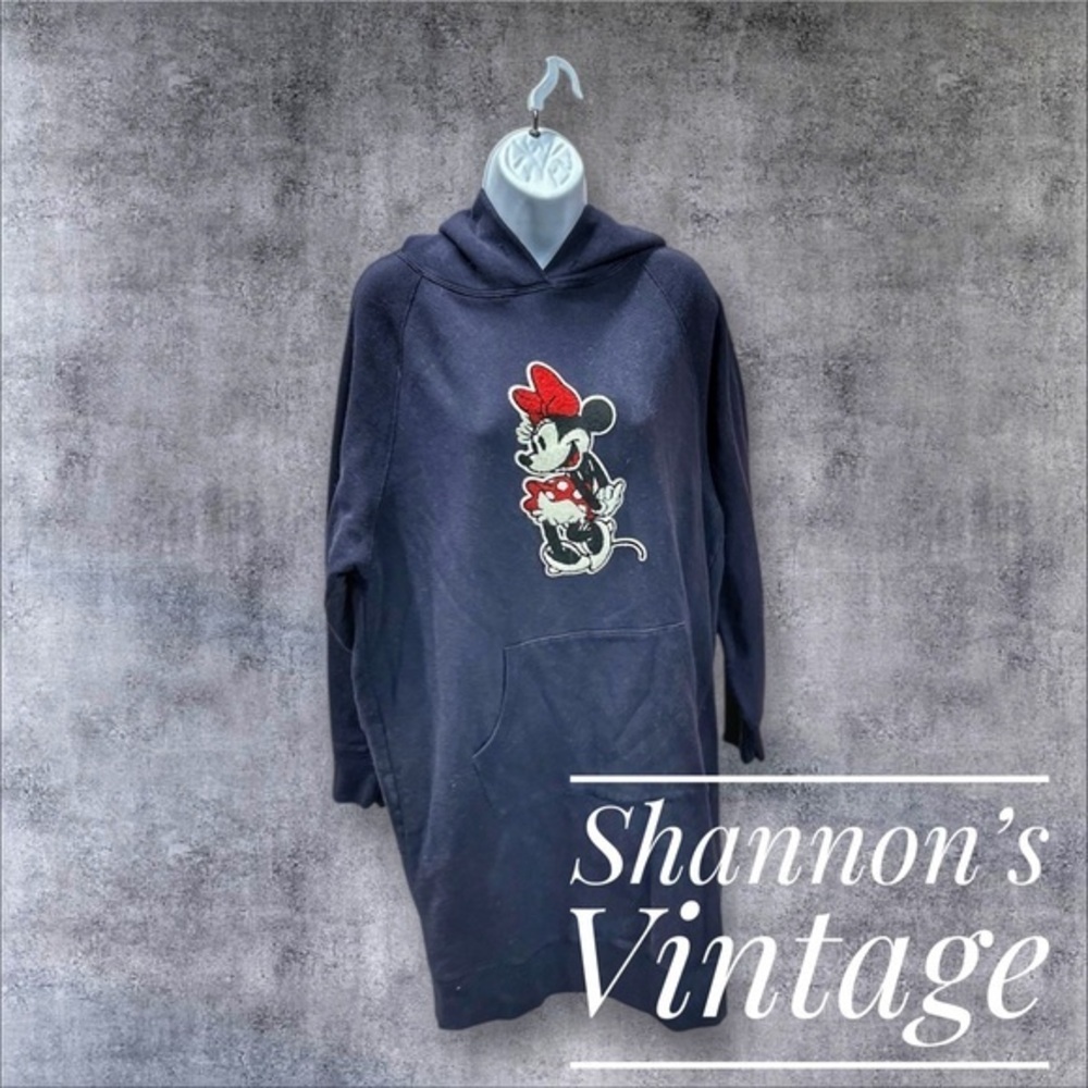 Uniqlo X Disney Mickey Stands Minnie Women’s Sz XL Longline Hoodie A35